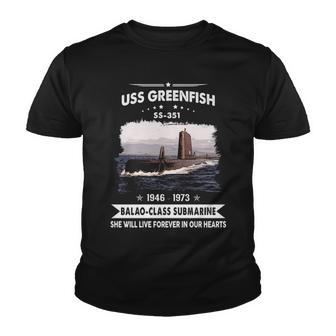 Uss Greenfish Ss Youth T-shirt - Monsterry CA