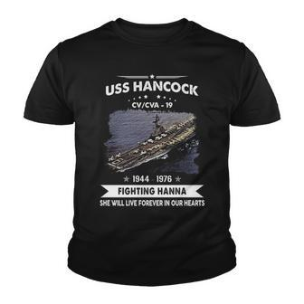 Uss Hancock Cva 19 Cv 19 Front Style Youth T-shirt - Monsterry