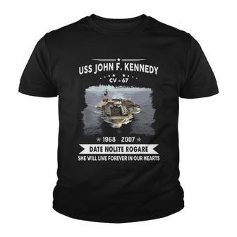 Uss John F Kennedy Cv V2 Youth T-shirt - Monsterry DE