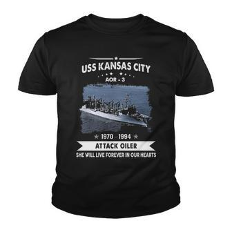 Uss Kansas City Aor V2 Youth T-shirt - Monsterry