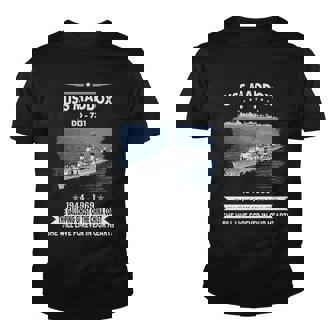 Uss Maddox Dd 731 Front Youth T-shirt - Monsterry