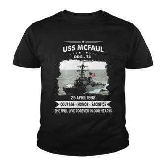 Uss Mcfaul Ddg V2 Youth T-shirt - Monsterry