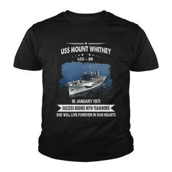 Uss Mount Whitney Lcc V3 Youth T-shirt - Monsterry UK