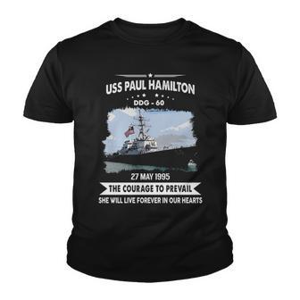 Uss Paul Hamilton Ddg V2 Youth T-shirt - Monsterry UK