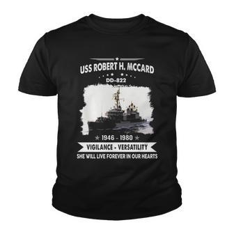 Uss Robert H Mccard Dd Youth T-shirt - Monsterry