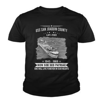 Uss San Joaquin County Lst Youth T-shirt - Monsterry CA