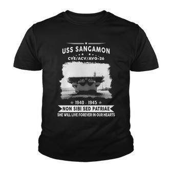 Uss Sangamon Cve Youth T-shirt - Monsterry CA
