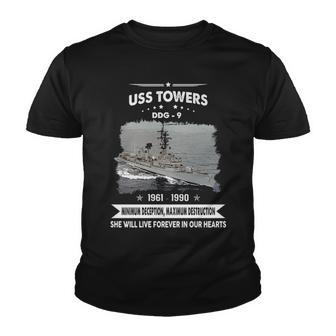 Uss Towers Ddg V2 Youth T-shirt - Monsterry