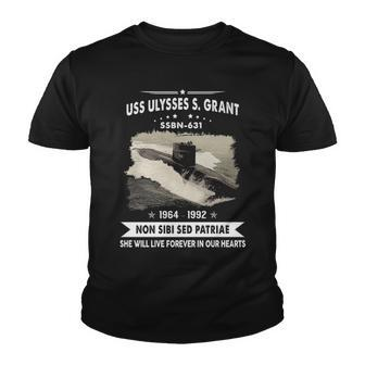 Uss Ulysses S Grant Ssbn Youth T-shirt - Monsterry