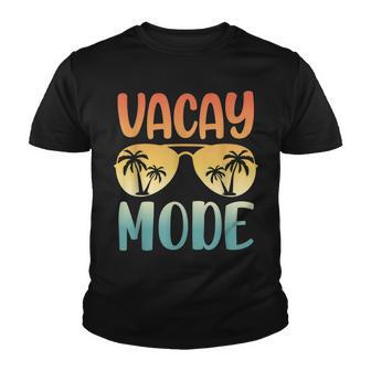 Vacation Summer Sunglasses And Palm Trees Vacay Mode V2 Youth T-shirt - Thegiftio UK