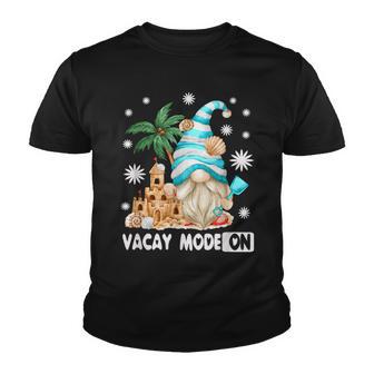 Vacay Mode For Beach Lover Funny Summer Gnome Youth T-shirt - Thegiftio UK