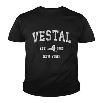 Vestal New York Ny Vintage Athletic Sports Design Youth T-shirt - Monsterry AU