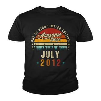 Vintage 10Th Birthday Awesome Since July 2012 Epic Legend Youth T-shirt - Seseable