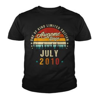 Vintage 12Th Birthday Awesome Since July 2010 Epic Legend Youth T-shirt - Seseable