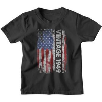 Vintage 1949 Usa American Flag 73 Years Old 73Rd Birthday Youth T-shirt - Thegiftio UK