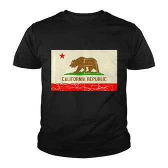 Vintage California Republic Flag Youth T-shirt - Monsterry CA