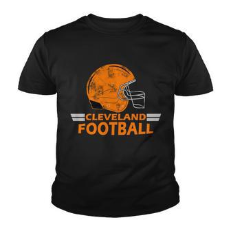 Vintage Cleveland Football Helmet Youth T-shirt - Monsterry AU