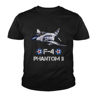Vintage F4 Phantom Ii Jet Military Aviation Youth T-shirt - Thegiftio UK