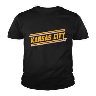 Vintage Kansas City Football V2 Youth T-shirt - Monsterry