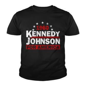 Vintage Kennedy Johnson 1960 For America Youth T-shirt - Monsterry DE