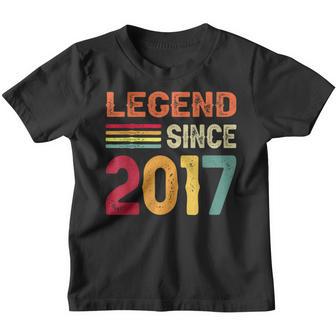 Vintage Legend Since 2017 5Th Birthday 5 Years Old Gifts Youth T-shirt - Thegiftio UK