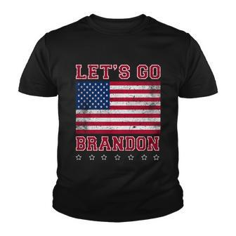 Vintage Lets Go Brandon American Flag Tshirt Youth T-shirt - Monsterry DE