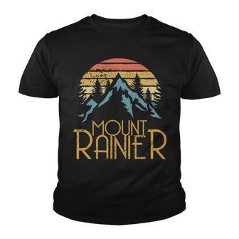 Vintage Mount Rainier National Park Wa Mountains Sweat Youth T-shirt - Thegiftio UK