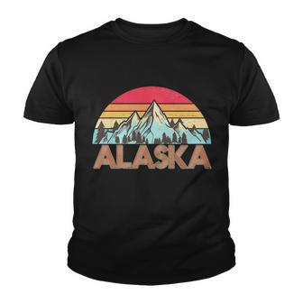 Vintage Mountains Of Alaska Tshirt Youth T-shirt - Monsterry CA
