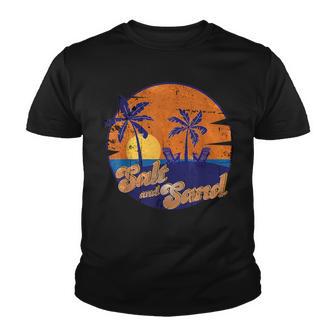 Vintage Palm Trees Summer Vacation Beach Tropical Summer Youth T-shirt - Thegiftio UK