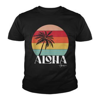 Vintage Retro Aloha Hawaii Tropical Summer Vacation Gifts Youth T-shirt - Thegiftio UK