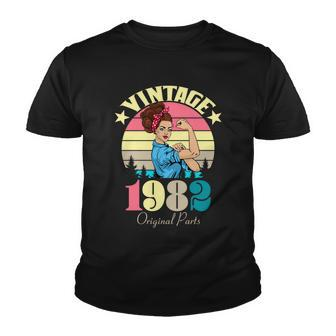 Vintage Rosie The Riveter 1982 Original Parts 40Th Birthday Youth T-shirt - Monsterry CA