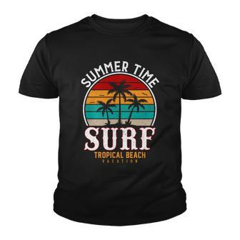Vintage Surf Tropical Beach Vacation Summer Youth T-shirt - Thegiftio UK