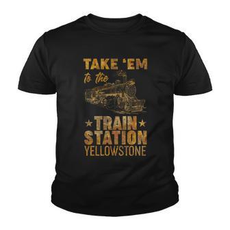 Vintage Take Em To The Train Station Tshirt Youth T-shirt - Monsterry