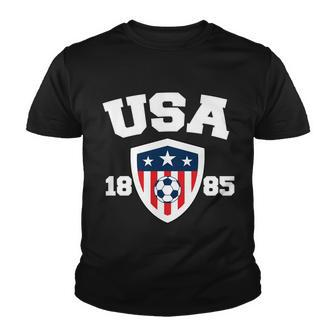 Vintage Usa Soccer Youth T-shirt - Monsterry
