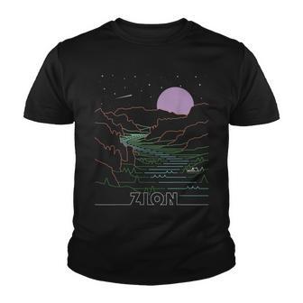 Vintage Zion National Park I Hiked Angels Landing Zion Utah V2 Youth T-shirt - Thegiftio UK