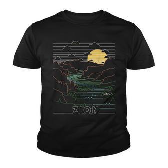 Vintage Zion National Park I Hiked Angels Landing Zion Utah Youth T-shirt - Thegiftio UK