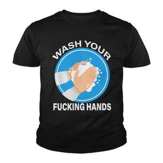 Wash Your Fucking Hands Tshirt Youth T-shirt - Monsterry UK