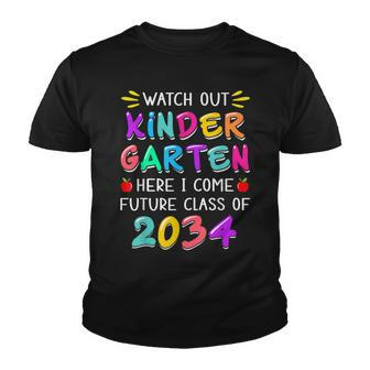 Watch Out Kindergarten Here I Come Future Class 2034 Boy Kid Youth T-shirt - Seseable