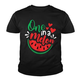 Watermelon Summer One In A Melon Fruit Cool Summer Vacation Youth T-shirt - Thegiftio UK