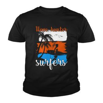 Wave Hunter Surfers Surfing Summer Time Surf Youth T-shirt - Monsterry UK