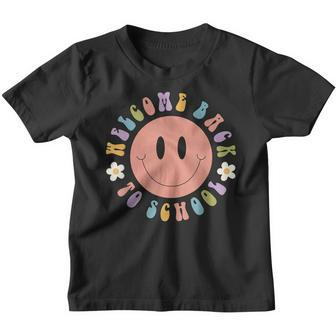 Welcome Back To School Retro Happy Face Back To School Youth T-shirt - Thegiftio UK
