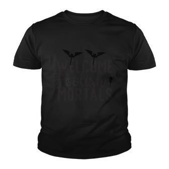 Welcome Foolish Mortals Halloween Quote V2 Youth T-shirt - Monsterry CA