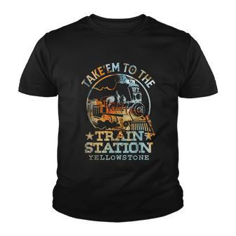 Western Coountry Take Em To The Train Station Youth T-shirt - Monsterry