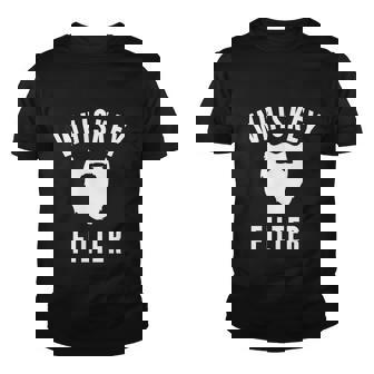 Whiskey And Beard Whiskey Filter Graphic Youth T-shirt - Monsterry