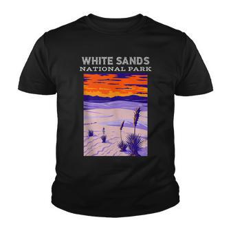White Sands National Park New Mexico Camping Hiking Youth T-shirt - Thegiftio UK