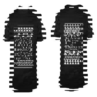 Winter Is Coming Ugly Christmas Sweater Design Graphic Design Printed Casual Daily Basic Youth T-shirt - Thegiftio