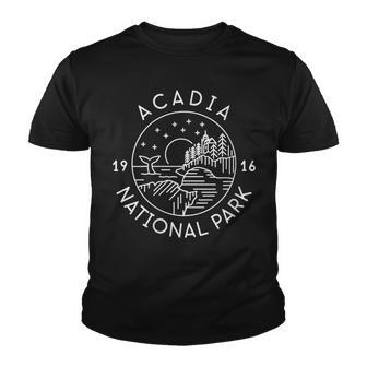 Womens Acadia National Park 1916 Maine Bar Harbor Youth T-shirt - Thegiftio UK
