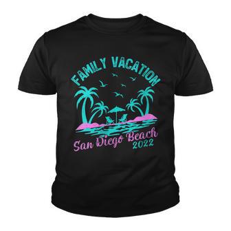 Womens Family Vacation 2022 Palm Tree California San Diego Beach Youth T-shirt - Thegiftio UK
