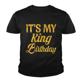 Womens Its My Kings Birthday Couples Matching Birthday Graphic Design Printed Casual Daily Basic Youth T-shirt - Thegiftio UK