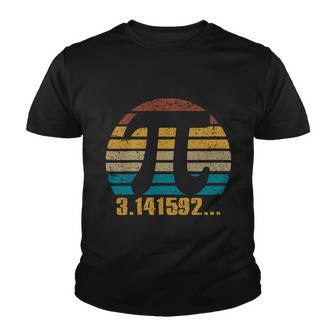 Womens Retro Vintage Pi Day 314 Silhouette Symbol Pi Math Geek Youth T-shirt - Monsterry UK